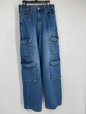 YMI High Rise Cargo Jeans Women's 0 Utilitarian Y2K 90s Skater Gorpcore Techwear